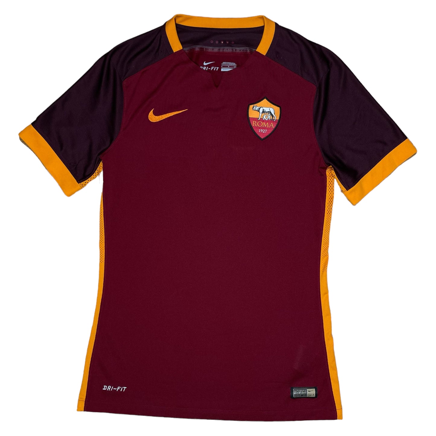 Maillot Roma 2015/16 Home Authentic Player Issue - Petit