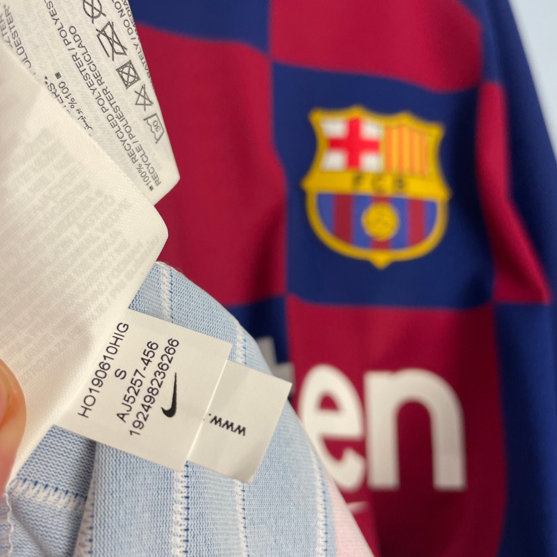 FC Barcelona 2019-2020 Home Authentic Shirt #10 Messi - Online